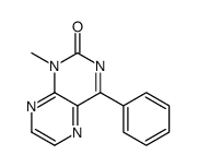 1-methyl-4-phenylpteridin-2-one Structure