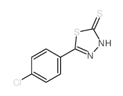 5-(4-氯苯基)-1,3,4-噻二唑-2-硫醇结构式