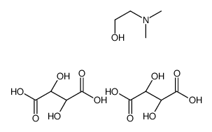 (2R,3R)-2,3-dihydroxybutanedioic acid,2-(dimethylamino)ethanol Structure