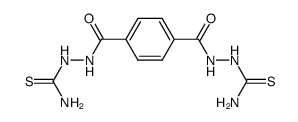 benzene-1,4-dicarboxylic acid bis<2-(aminothioxomethyl)hydrazide> Structure