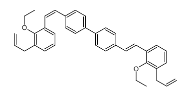 2-ethoxy-1-[2-[4-[4-[2-(2-ethoxy-3-prop-2-enylphenyl)ethenyl]phenyl]phenyl]ethenyl]-3-prop-2-enylbenzene Structure