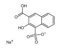 sodium 3-hydroxy-4-sulphonato-2-naphthoic acid Structure