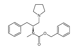 (S)-1-吡咯烷-2-苄基-2-(n-cbz-n-甲基)氨基乙烷结构式