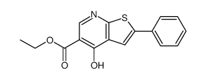 4-oxo-2-phenyl-4,7-dihydro-thieno[2,3-b]pyridine-5-carboxylic acid ethyl ester Structure