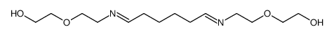 2-[2-[6-[2-(2-hydroxyethoxy)ethylimino]hexylideneamino]ethoxy]ethanol Structure
