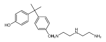 N'-(2-aminoethyl)ethane-1,2-diamine,4-[2-(4-hydroxyphenyl)propan-2-yl]phenol Structure