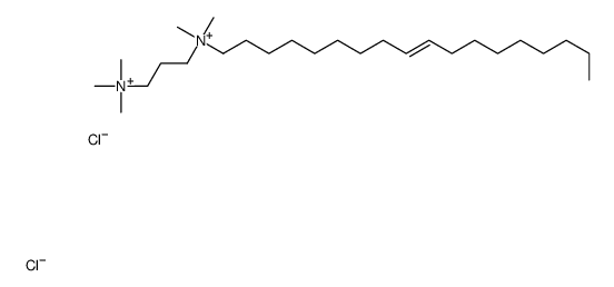 (Z)-N,N,N,N',N'-pentamethyl-N'-octadec-9-enyl-N,N'-propane-1,3-diyldiammonium dichloride Structure