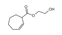 Cyclohept-2-enecarboxylic acid 2-hydroxy-ethyl ester Structure