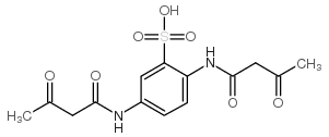 2,5-[双-N-(乙酰乙酰)氨基]苯磺酸结构式