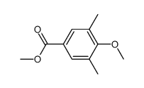 4-methoxy-3,5-dimethylbenzoic acid methyl ester Structure