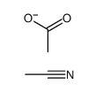 acetonitrile, acetate salt Structure