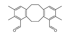 2,3,8,9-tetramethyl-5,6,11,12-tetrahydrodibenzo[a,e][8]annulene-1,10-dicarbaldehyde结构式