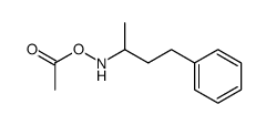 O-acetyl-N-(4-phenylbutan-2-yl)hydroxylamine结构式