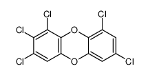 2,3,4,6,8-Pentachlorodibenzo-p-dioxin Structure