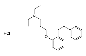 N,N-diethyl-3-(2-phenethylphenoxy)propan-1-amine hydrochloride Structure
