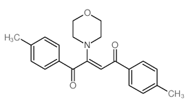 (Z)-1,4-bis(4-methylphenyl)-2-morpholin-4-yl-but-2-ene-1,4-dione Structure