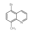 5-溴-8-甲基喹啉结构式