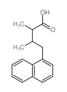 2,3-dimethyl-4-naphthalen-1-yl-butanoic acid结构式
