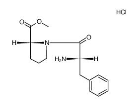 L-phenylalaninyl-L-proline methyl ester hydrochloride Structure