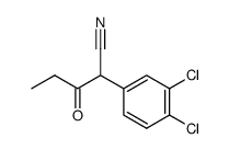 2-(3,4-dichloro-phenyl)-3-oxo-valeronitrile结构式