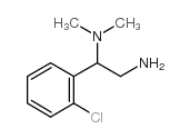 [2-AMINO-1-(2-CHLOROPHENYL)ETHYL]DIMETHYLAMINE Structure