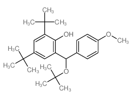 2-[(4-methoxyphenyl)-tert-butoxy-methyl]-4,6-ditert-butyl-phenol Structure