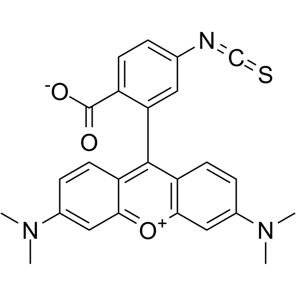 四甲基罗丹明-6-异硫氰酸结构式