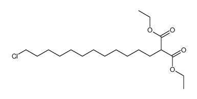 ethyl 13-chloro-1,1-tridecanedicarboxylate Structure