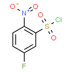 5-氟-2-硝基苯磺酰氯结构式
