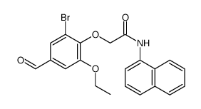 Acetamide, 2-(2-bromo-6-ethoxy-4-formylphenoxy)-N-1-naphthalenyl Structure