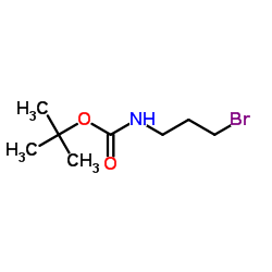 N-Boc-3-氨基丙基溴结构式