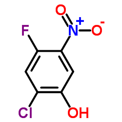 2-氯-4-氟-5-硝基苯酚结构式