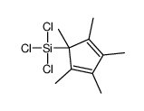 trichloro-(1,2,3,4,5-pentamethylcyclopenta-2,4-dien-1-yl)silane Structure
