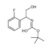 1-(2-氟-苯基)-2-羟基-乙基-氨基甲酸叔丁酯结构式