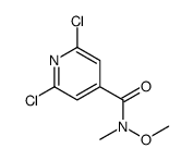 2,6-二氯-N-甲氧基-N-甲基异烟酰胺结构式