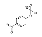 3-chloro-3-(4-nitrophenoxy)diazirine结构式