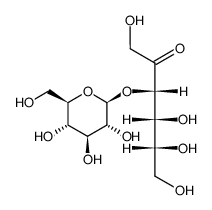 O-β-D-glucopyranosyl-(1->3)-D-fructose结构式