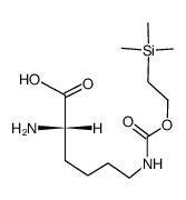 Nε-[[2-(Trimethylsilyl)ethoxy]carbonyl]-L-lysine结构式