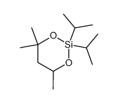 2,2-diisopropyl-4,4,6-trimethyl-1,3,2-dioxasilinane结构式