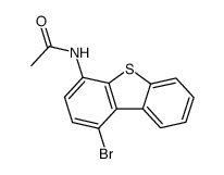 N-(1-bromo-dibenzothiophen-4-yl)-acetamide结构式