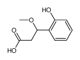 3-(2-hydroxy-phenyl)-3-methoxy-propionic acid Structure