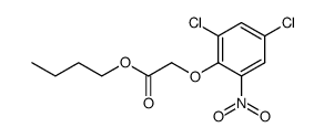 (2,4-dichloro-6-nitro-phenoxy)-acetic acid butyl ester Structure
