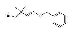 3-bromo-2,2-dimethyl-1-propanone O-(phenylmethyl)oxime结构式