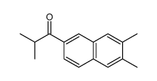 1-(6,7-dimethylnaphthalen-2-yl)-2-methylpropan-1-one结构式