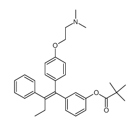 3-(1-(4-(2-(dimethylamino)ethoxy)phenyl)-2-phenylbut-1-en-1-yl)phenyl pivalate Structure