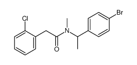 N-[1-(4-bromophenyl)ethyl]-2-(2-chlorophenyl)-N-methylacetamide Structure