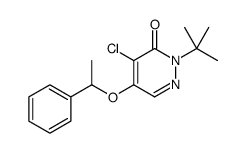 2-tert-butyl-4-chloro-5-(1-phenylethoxy)pyridazin-3-one Structure
