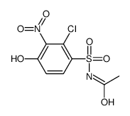 N-(2-chloro-4-hydroxy-3-nitrophenyl)sulfonylacetamide Structure