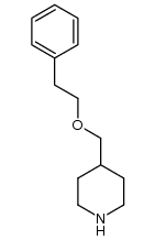 4-[(2-phenylethoxy)methyl]piperidine Structure
