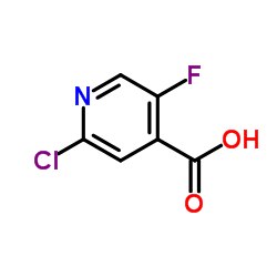 2-氯-5-氟烟酸结构式